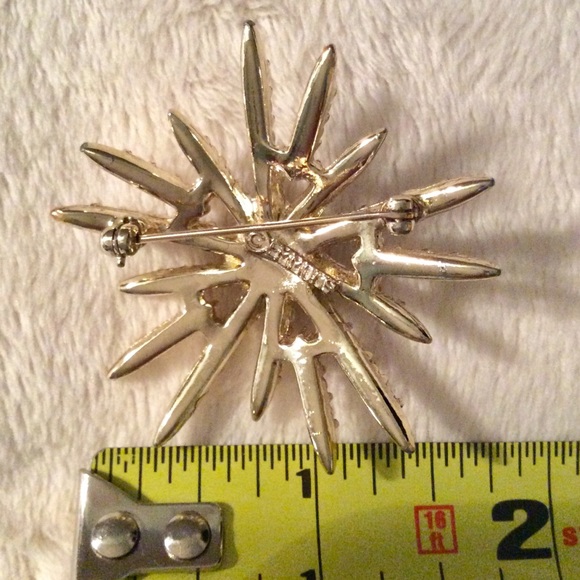 EMMONS Rhinestone Pearl Brooch/Pin - Picture 4 of 5